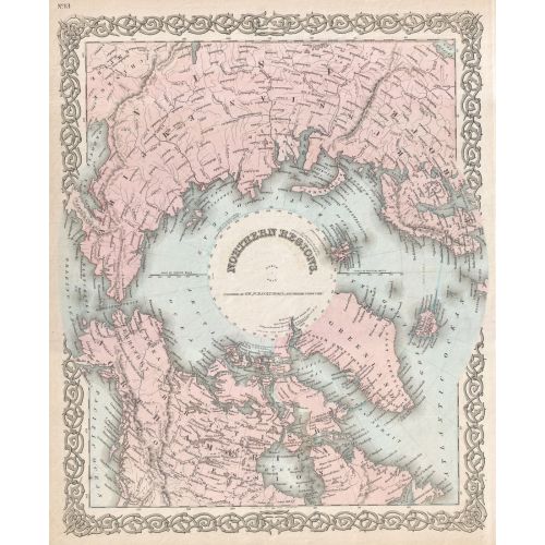 The North Pole Map Poster The North Pole Map Poster