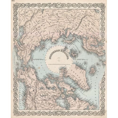 The North Pole Map Poster The North Pole Map Poster