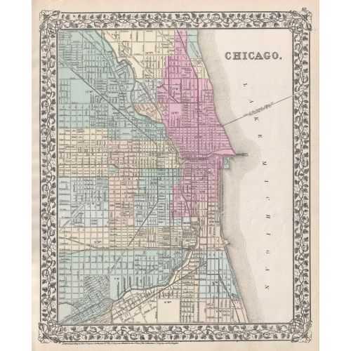 Chicago Haritası Posteri