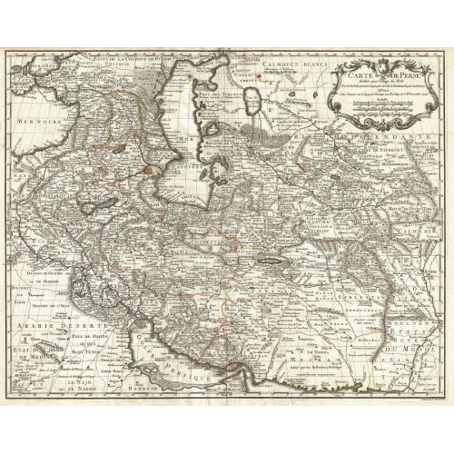 Tarihsel Pers, İran, Irak, Afganistan Harita Posteri