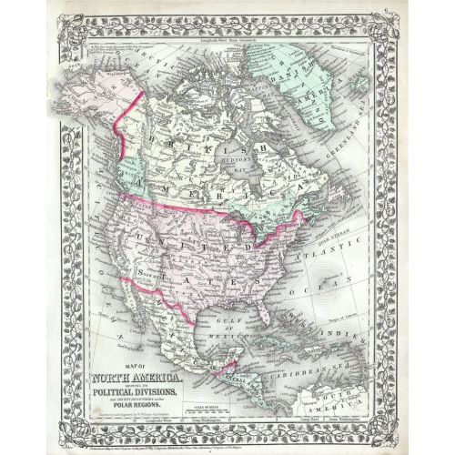 North United States Map Poster North United States Map Poster