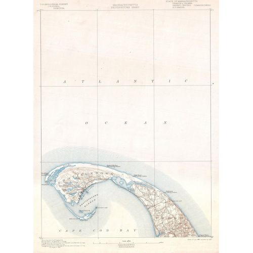 Provincetown Cape Cod Massachusetts Map Poster The Provincetown Cape Cod Massachusetts Map Poster features detailed cartography