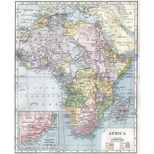 Africa Map Poster Africa Map Poster