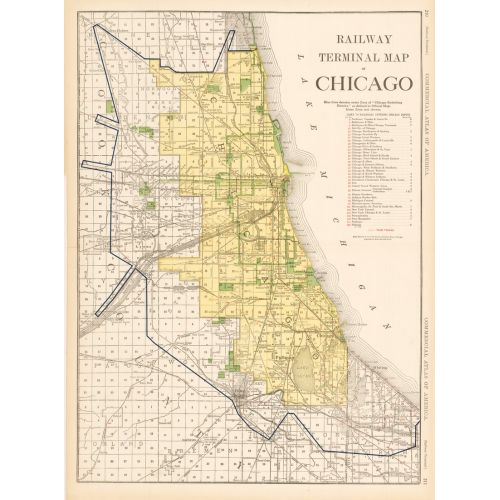 Chicago Haritası Posteri