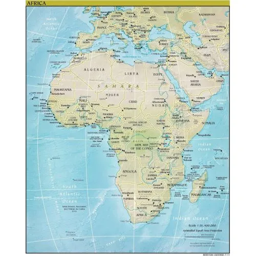 Africa Map Poster Africa Map Poster