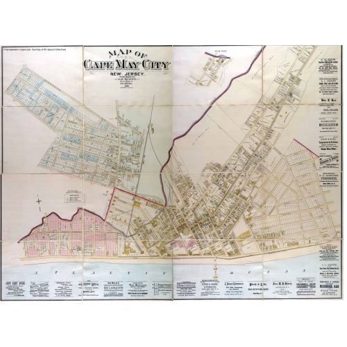 Cape May Haritası Posteri