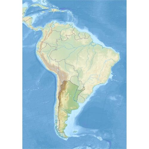 Argentina South America Map Poster The Argentina South America Map Poster features detailed geographical information of South
