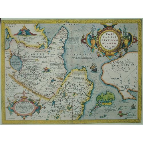 Tartariae Sive Magni Chami Krallıkları Haritası Posteri