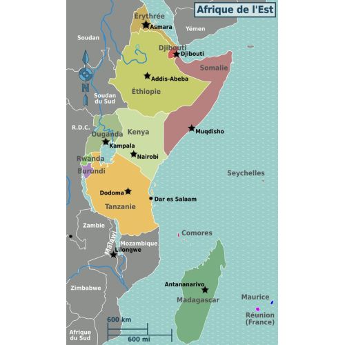 East Africa Map Poster The East Africa Map Poster features detailed geography, political boundaries, and major cities of the
