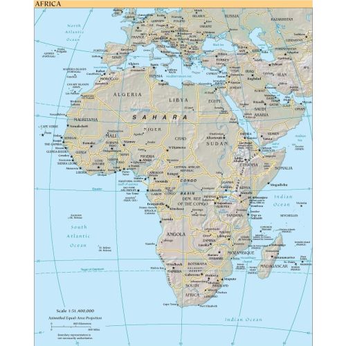Africa Map Poster Africa Map Poster