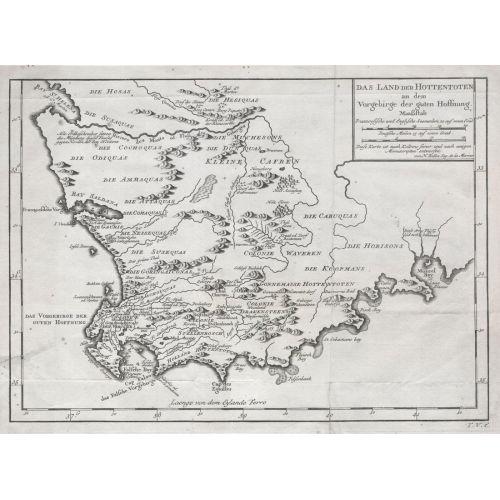 Güney Afrika 1757 Haritası Posteri Güney Afrika 1757 Haritası Posteri