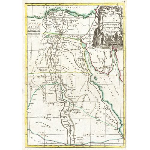 Mısır 1762 Haritası Posteri
