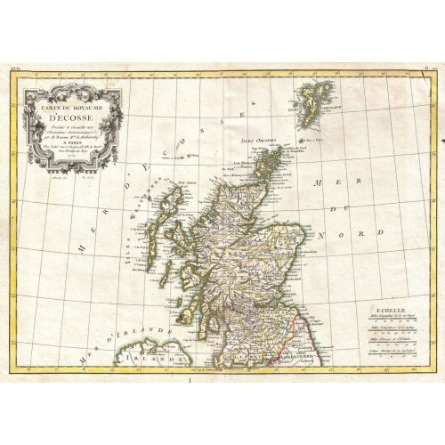 Scotland Map Poster Scotland Map Poster