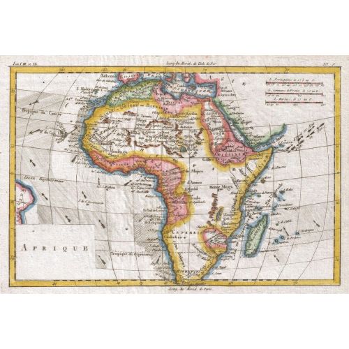 Antika Afrika Haritası Tarihsel Posteri Antika Afrika Haritası Tarihsel Posteri