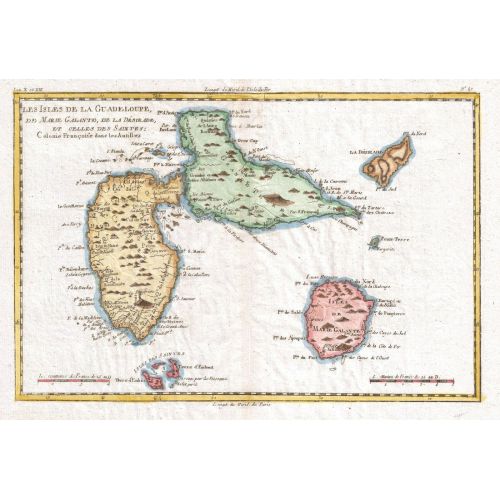 Guadeloupe Map Poster The Guadeloupe Map Poster features detailed cartography of the Caribbean island, including towns, roads