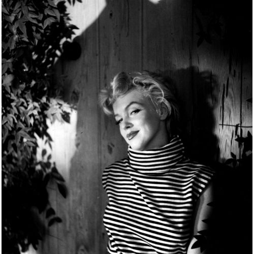 Marilyn Monroe, In Striped Dress 5 Marilyn Monroe, In Striped Dress 5 features a stunning photo of the iconic actress in a