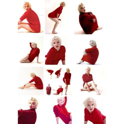 Marilyn Monroe Kırmızı Portreler