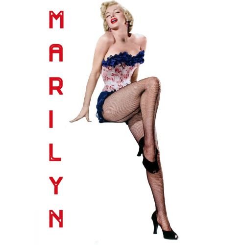 Marilyn Monroe Çok Seksi İç Çamaşırı Fileli Çorapla Marilyn Monroe Çok Seksi İç Çamaşırı Fileli Çorapla