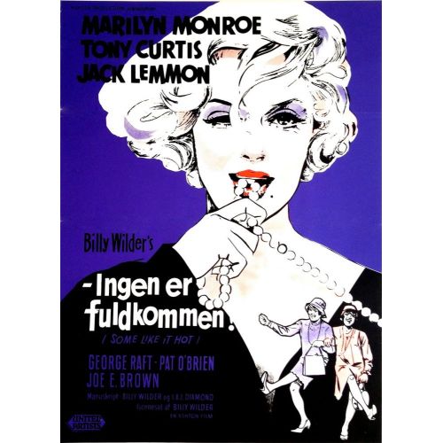 Marilyn Monroe Hiçkimse Mükemmel Değildir Film Posteri