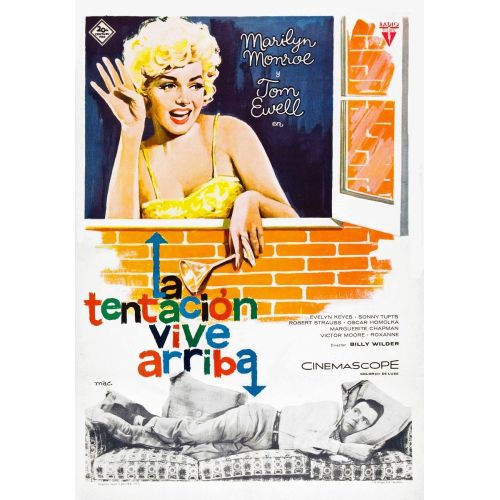 Marilyn Monroe The Seven Year Itch Movie Poster The Marilyn Monroe The Seven Year Itch Movie Poster features a seductive image of