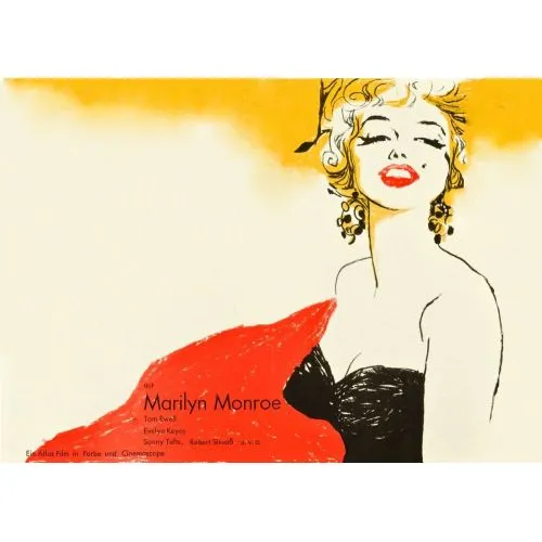 Marilyn Monroe Yellow And Red Poster The Marilyn Monroe Yellow and Red poster canvas paintings feature vibrant colors and a