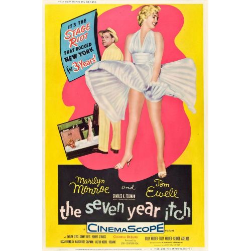 Marilyn Monroe The Seven Year Itch Movie Poster 3 The Marilyn Monroe The Seven Year Itch Movie Poster 3 features a beautiful