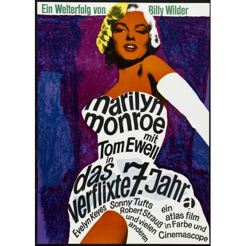 Marilyn Monroe The Seven Year Itch Movie Poster 4