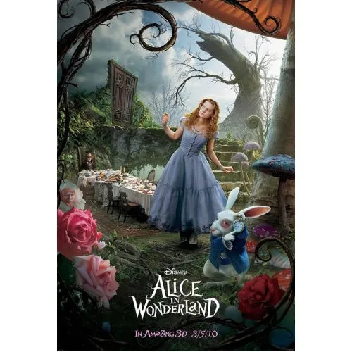 Alice In Wonderland Movie Poster Movie Poster Alice In Wonderland Movie Poster The movie poster gives an impression of the whimsical and enchanting world presented in Alice