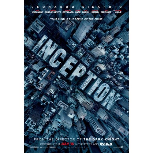 Inception Movie Poster The movie poster for Inception creates a vivid snapshot of the films riveting plot. Directed by