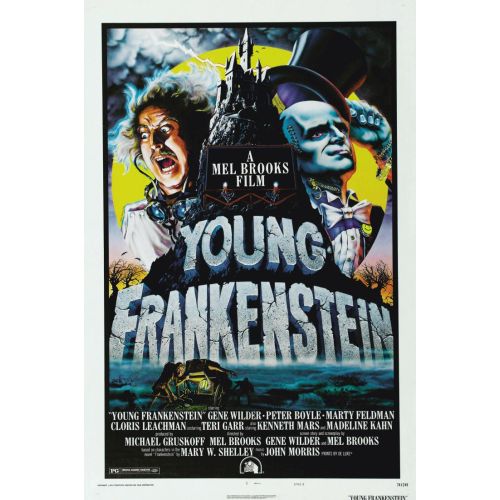 Young Frankenstein Movie Poster Poster PrintsThis popular original movie poster is available for purchase, offering options such