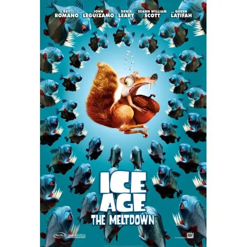 Buz Devri, Erime Film Posteri Bu canlı ve büyüleyici film posteri, beğenilen film Buz Devri: Büyük Çarpışmanın ana