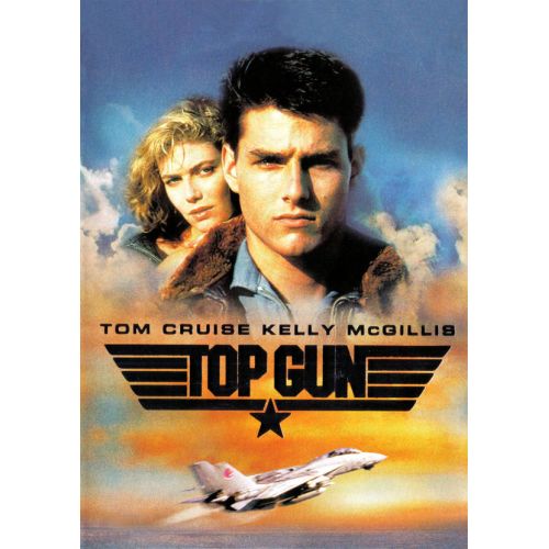 Topgun Film Posteri Top Gun film posteri, savaş pilotu Pete Maverick Mitchell olarak Tom Cruiseu ve arka planda savaş