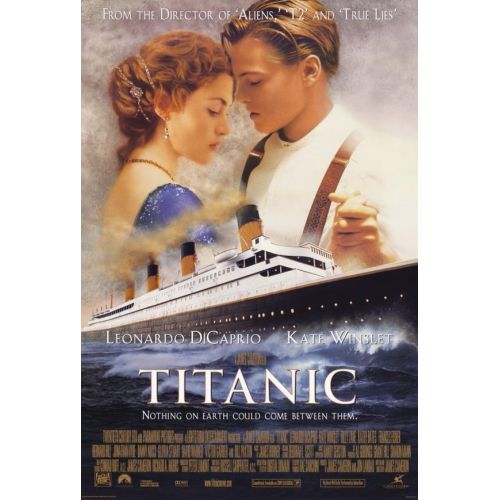 Titanic Movie Poster Titanic, directed by James Cameron and starring Leonardo DiCaprio and Kate Winslet, is a love story set on