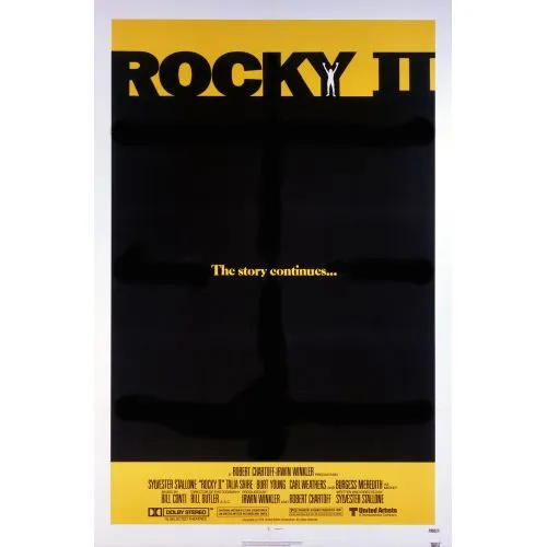 Rocky 2 Film Posteri Film Posteri Rocky 2 Film Posteri Rocky II film posteri, boksörün, film kahramanının ve azmin simgesi olan Rocky Balboanın klasik