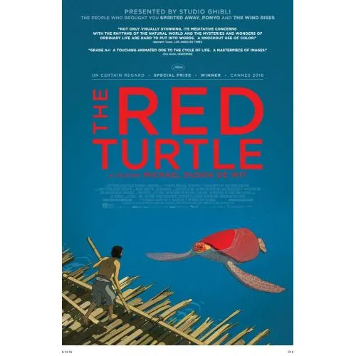 Red Turtle Movie Poster Movie Poster Red Turtle Movie Poster The Red Turtle Movie poster captures the essence of this stunning silent film directed by Michaël Dudok