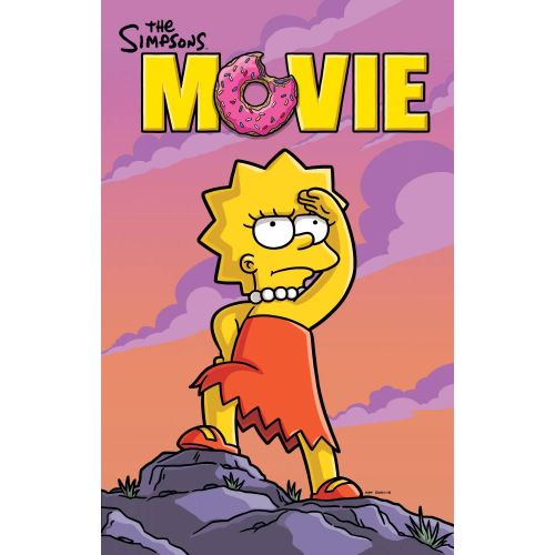 The Simpsons Cartoon Movie Poster The Simpsons Cartoon Movie Poster, a classic in animated cinema, depicts the unique humor and