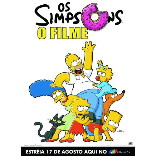 The Simpsons Cartoon Movie Poster 5 The Simpsons Cartoon Movie Poster 5 showcases an exciting scenario from the movie. The iconic
