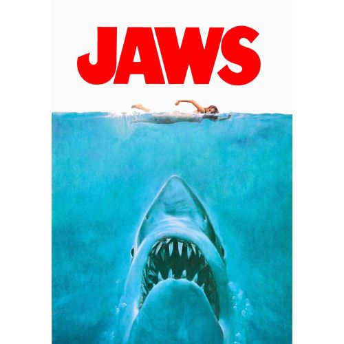 Jaws Movie Poster Movie Poster Jaws Movie Poster The poster of the Jaws movie aptly encapsulates the thrilling plot and suspenseful theme of this all-time