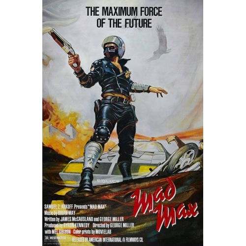 Mad Max Movie Poster The Mad Max movie poster presents a captivating depiction of the films post-apocalyptic setting. The story