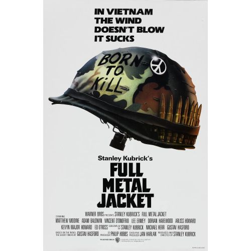 Full Metal Jacket Movie Poster The Full Metal Jacket movie poster gives an intriguing glimpse into the story of the film.