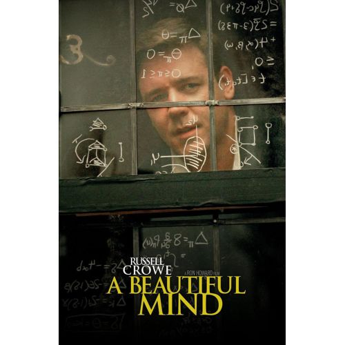 A Beatiful Mind Movie Poster The A Beautiful Mind movie poster showcases a visually intriguing insight into the award-winning
