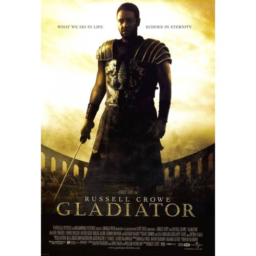 Gladiator, Movie Poster 2 The Gladiator movie poster is a visual representation of the rich storyline set in historical Rome.