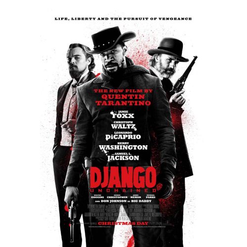 Django Unchained Movie Poster 4 Movie Poster Django Unchained Movie Poster 4 The Django Unchained Movie Poster features the main characters from Quentin Tarantinos