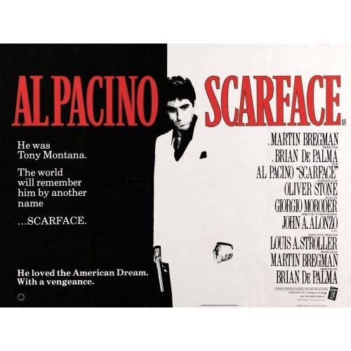 Scarface, Yaralı Yüz Film Posteri 2 Scarface, Yaralı Yüz Film Posteri 2