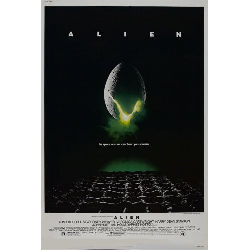 Alien Movie Poster Movie Poster Alien Movie Poster The movie Alien, directed by Ridley Scott and starring Sigourney Weaver in the lead role, is a science fiction