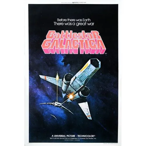 Savaş Yıldızı Galactica Film Posteri Battlestar Galactica filmi, aynı adı taşıyan popüler TV dizisine dayanan epik bir