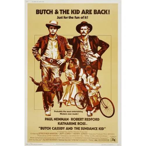 Butch Cassidy And The Sundance Kid Movie Poster 2 Movie Poster Butch Cassidy And The Sundance Kid Movie Poster 2 This poster portrays a pivotal moment in the classic Western film, Butch