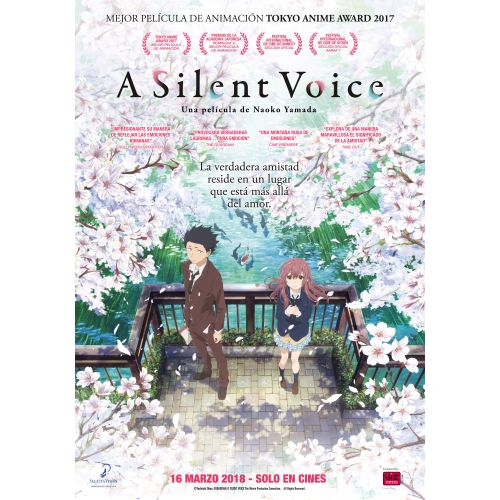 A Silent Voice Movie Poster The movie poster of A Silent Voice is a visual synopsis of the captivating storyline. The film