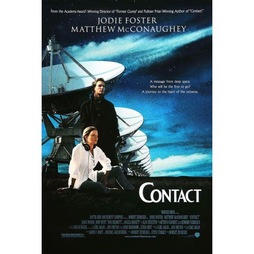 Mesaj Contact Film Posteri Film posteri, bu bilim kurgu dramasının özünü yansıtıyor. Robert Zemeckisin yönettiği ve