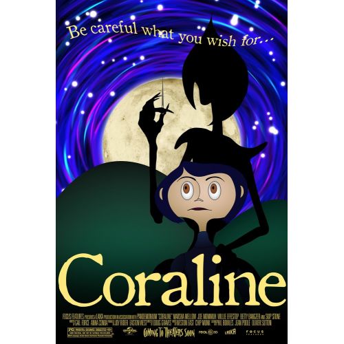 Koralin Ve Gizli Dünya Çizgi Film Posteri